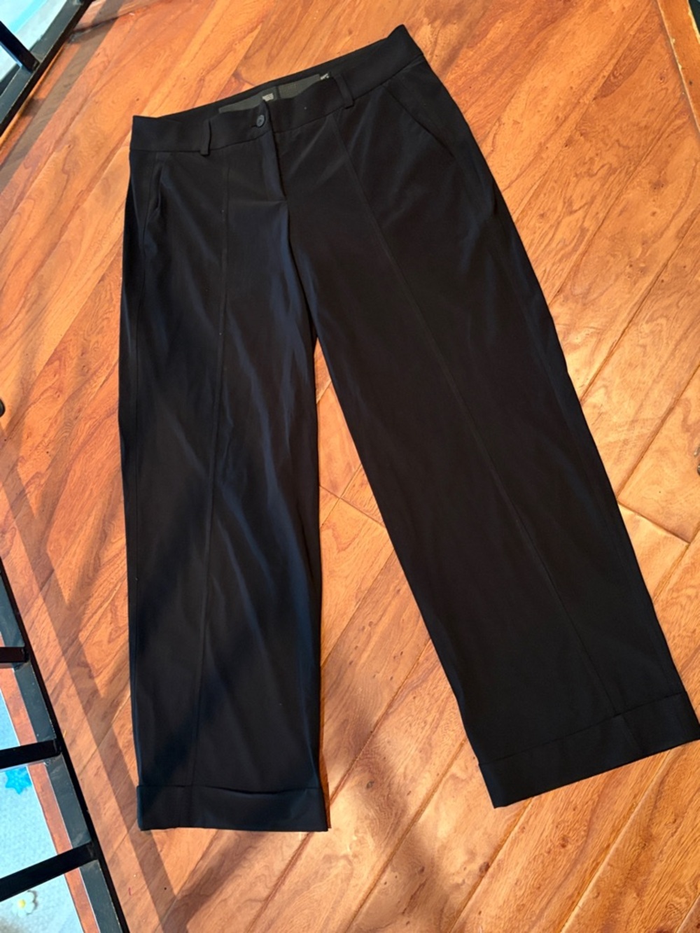 Marithe Francois Girbaud Black Polyamide Blend Trouser Slack Pants Size 6